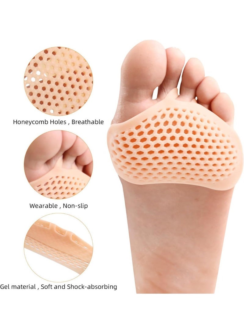 ChicAbode Metatarsal Pads 6 Pairs Ball of Foot Cushions for Women and Men,Foot Pads for Pain Relief for Shoes Pads, Bunion Forefoot Pads, Foot Cushion for Ball of Feet (Beige) - Image 4